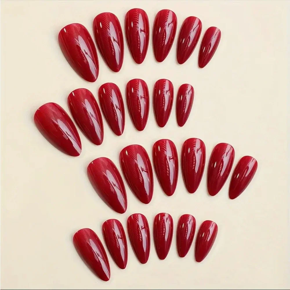 DYI Red NWT Press on Nails - Picture 1 of 5